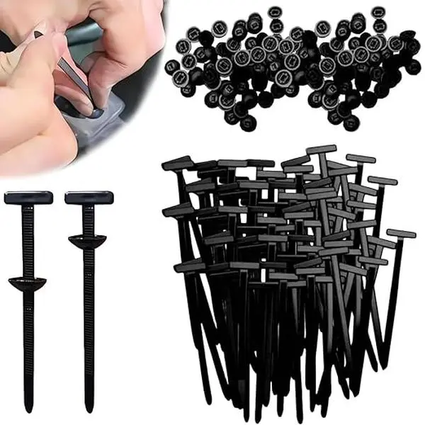 100pcs Nylon Universal Cable TieBuckle, Cable Tie with Buckle, Multipurpose PlasticCable Ties Buckles Tool for Car Daily Repair