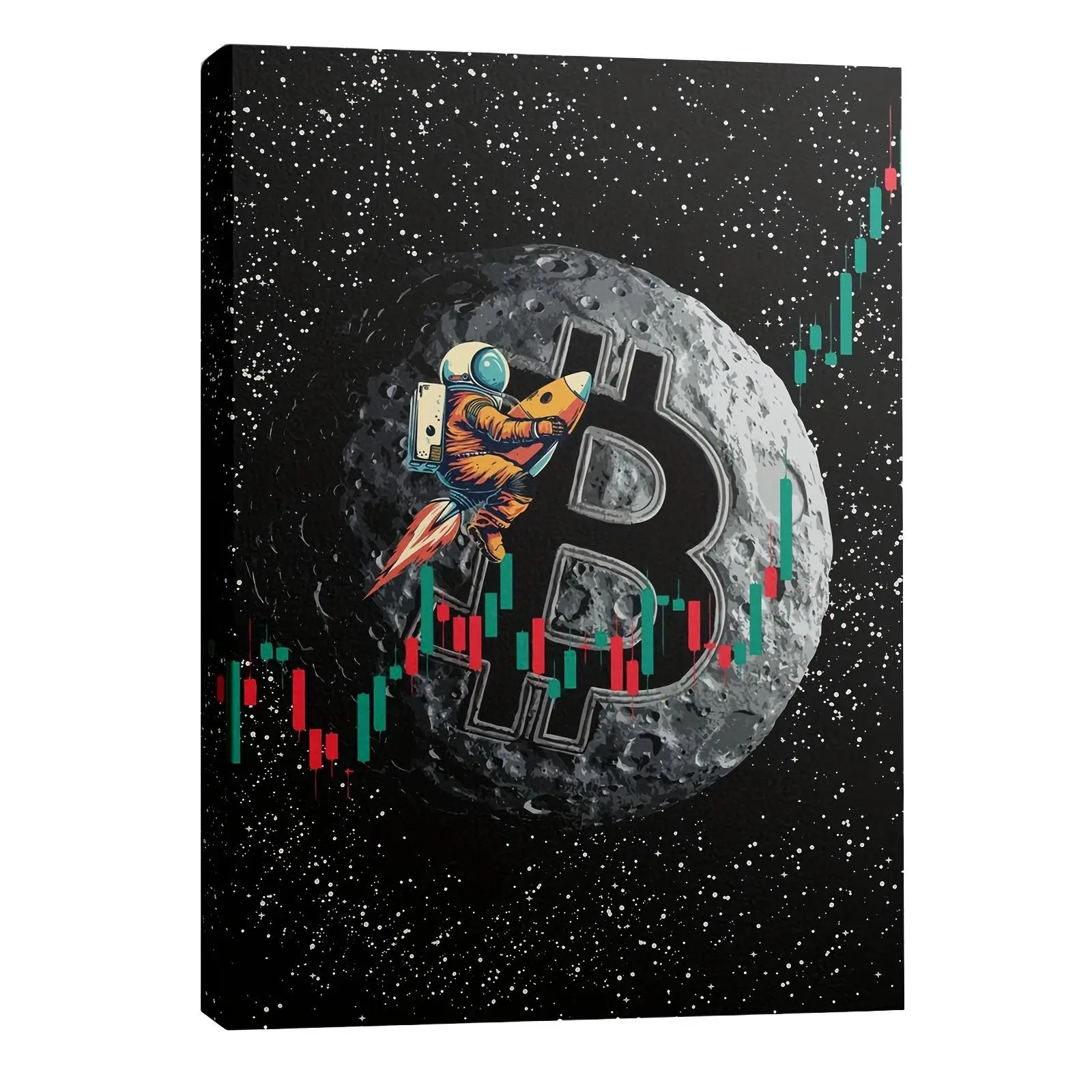 1pc Astronaut Art Poster, Space-Themed Wall Decor, Unframed Art Print, Perfect for Home Decoration, Unique Gift Idea