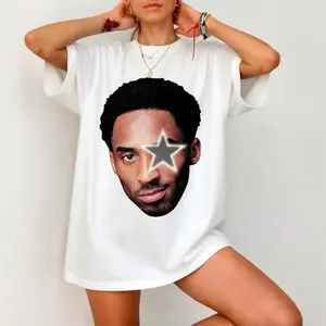 Kobe Los Angeles Basketball T-shirt, Vintage Streetwear Iconic Face Close-Up Design, Great Gift for Basketball Fans
