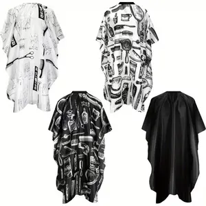 4PCS Barber Capes Waterproof Hair Cutting Capes Adjustable Snap Closure for Women Men Hair Stylist Salon Barbershop Hairdressing