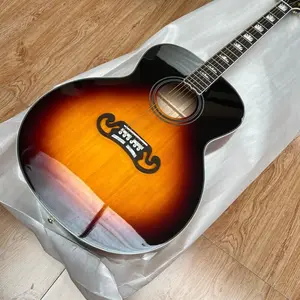 43 Inch Sunburst Color J Series Acoustic Guitar, Rosewood Fingerboard, Maple Top, Perfect First Guitar for Adults & Teens
