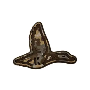 Flying Duck Outline Turtle Box Foam Sticker