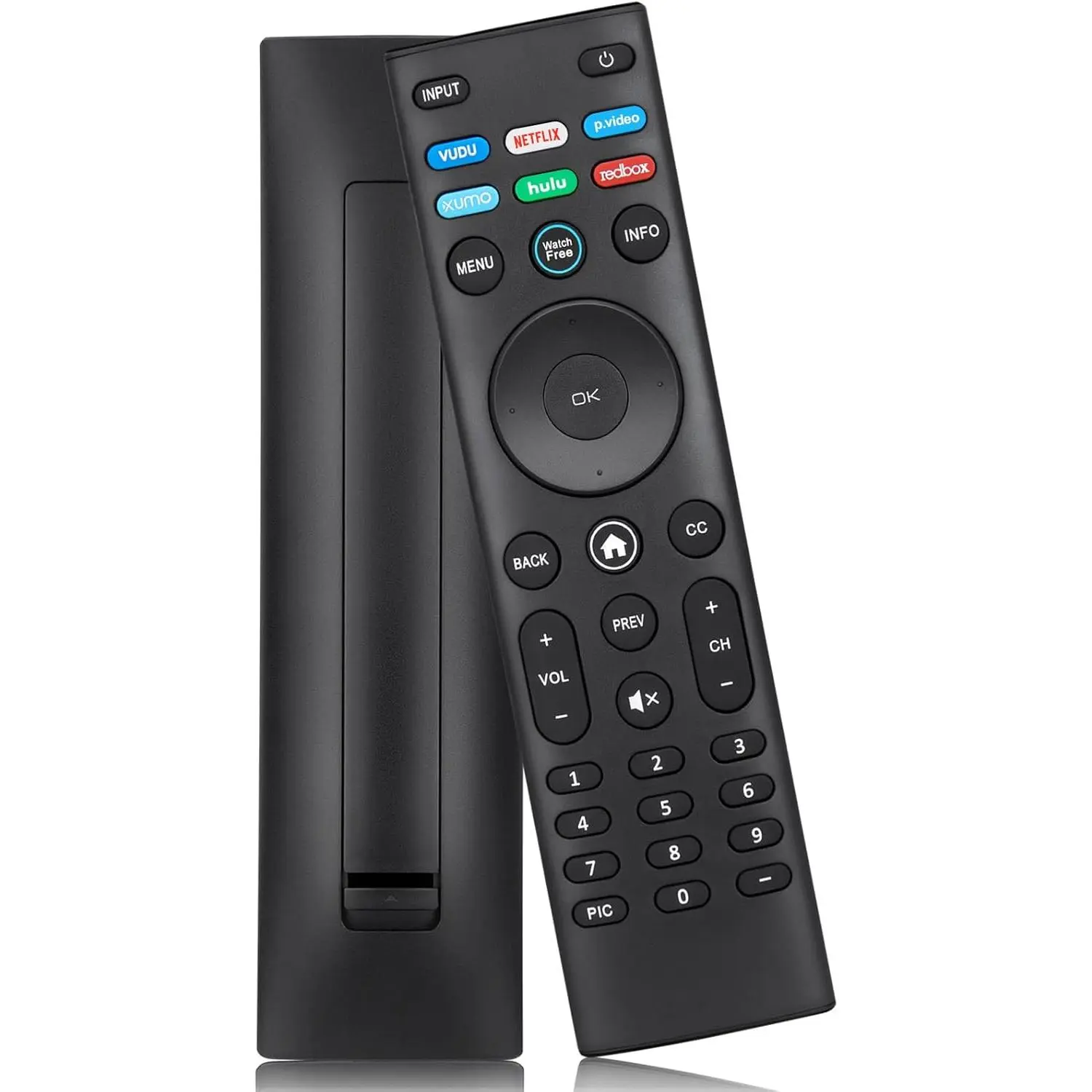 Universal Remote Control Accessory for VIZIO Smart TV - XRT140 Model, Infrared Technology, Hot Shortcuts, Battery-Powered, Responsive Buttons, Compatible with All VIZIO TV Models