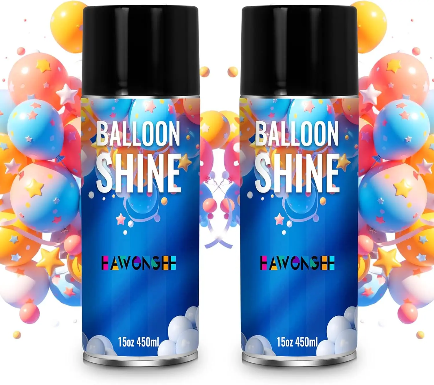 Balloon Shine Spray,450ml,  High Gloss Finish for Party Balloons, 2pack