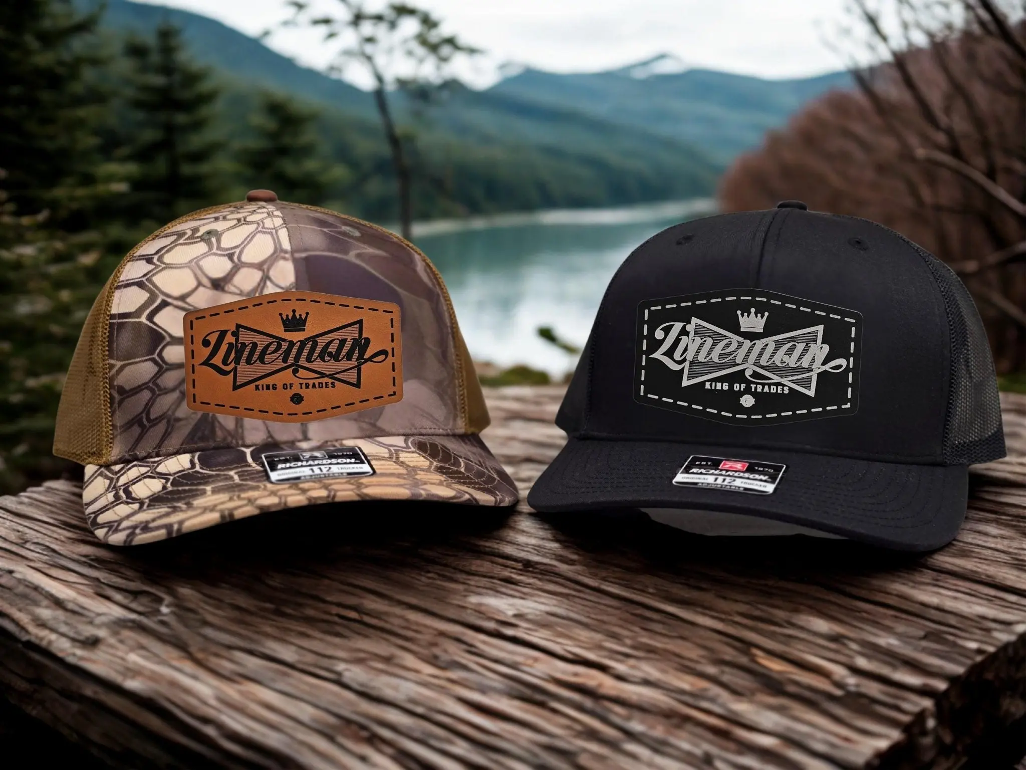King of Trades Lineman Hat - Patch Hat for Utility Workers