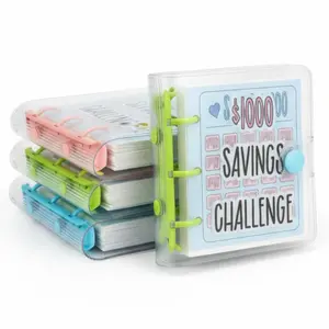 $1000 Couple Savings Challenge Binder 25 Pack Fun Cash Saving Game for Couples Clear Budget Organizer for Shared Goals Future Plans Romantic Valentine's Day Gift Save Money Together