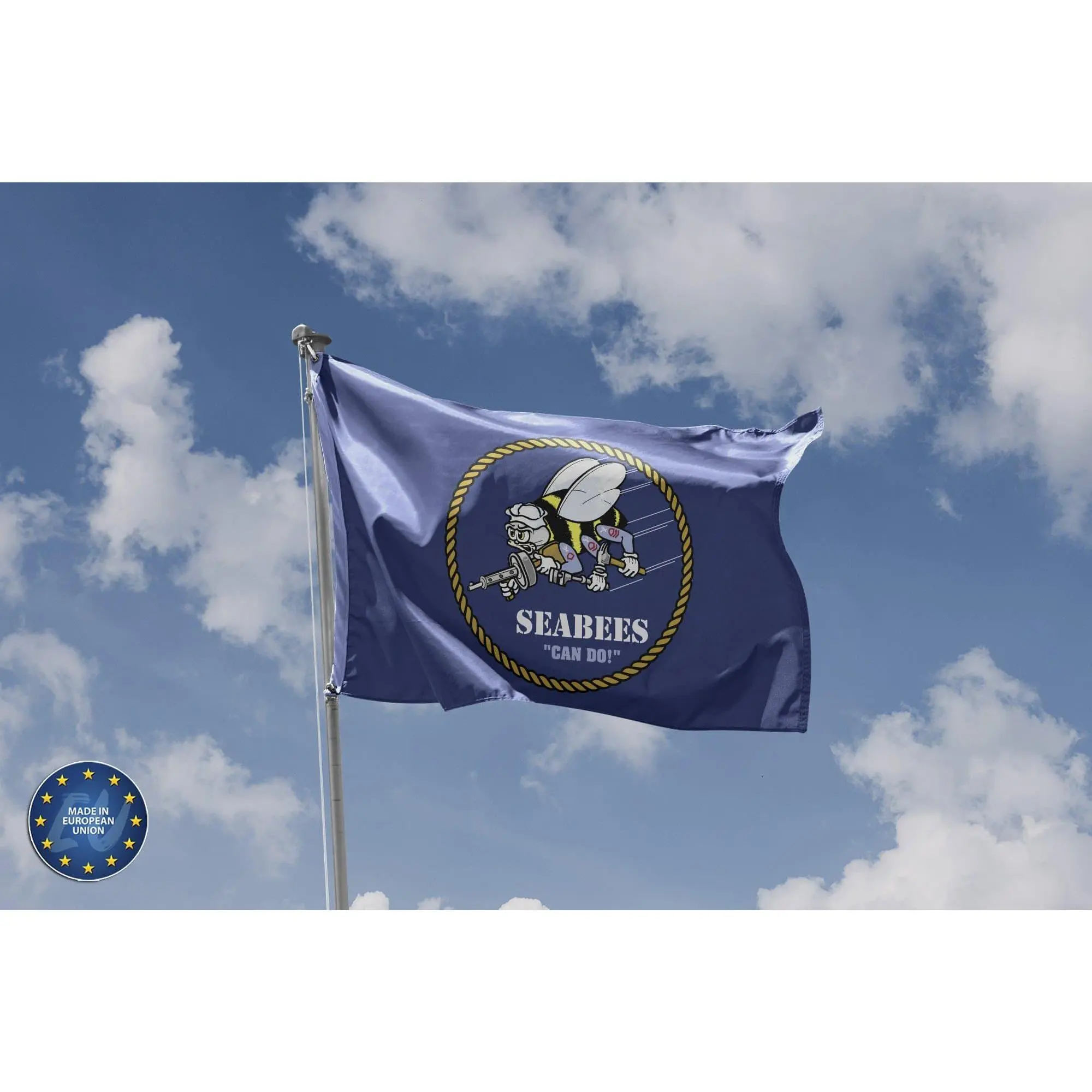 U.S. Navy SeaBees Flag | Unique Design Print | High Quality Materials
