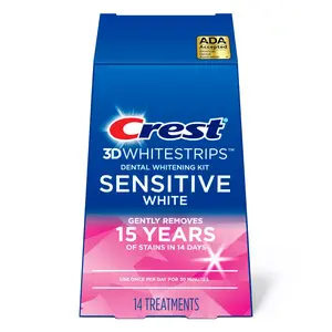 Crest 3D Whitestrips Sensitive White Teeth At-Home Whitening Kit - 14ct