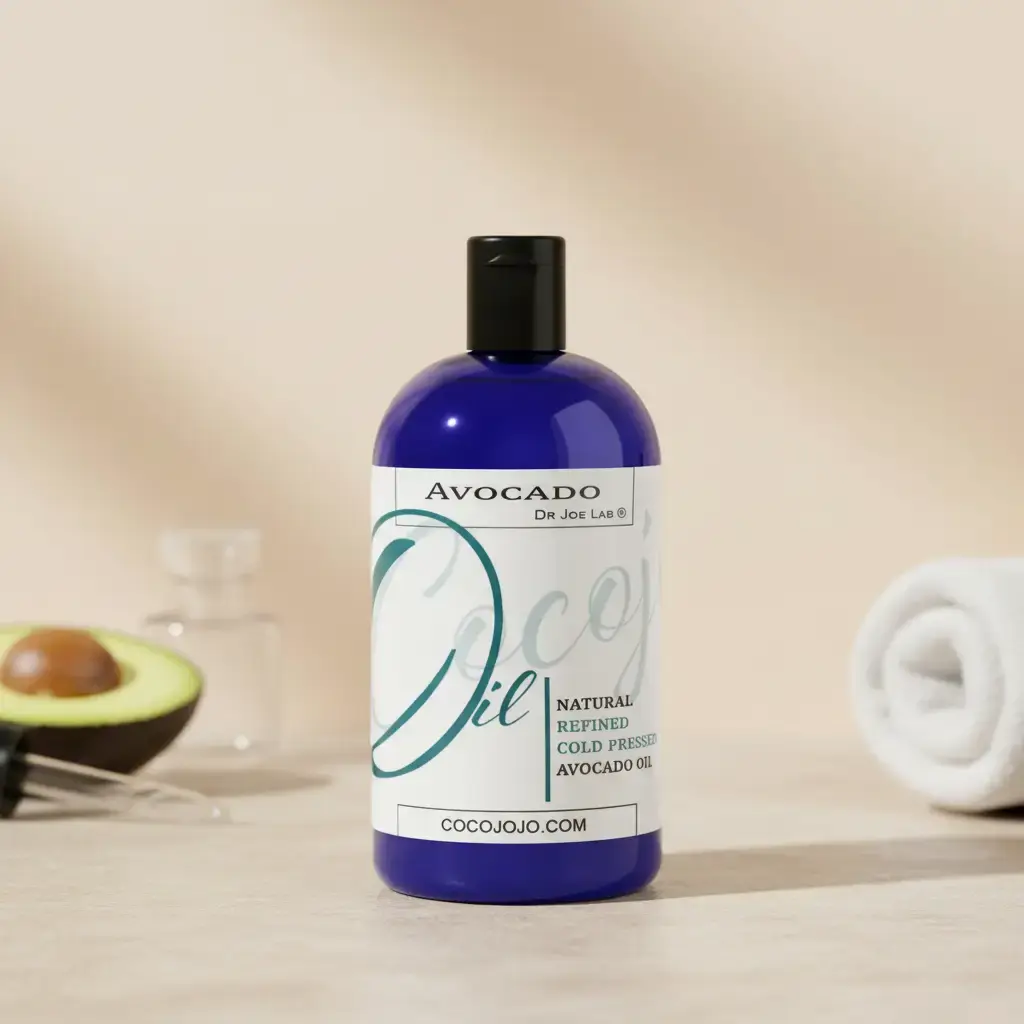 Dr Joe Lab Avocado Oil 16oz 32oz 128oz Pure Refined for Skin Hair Nails Hydrating with Vitamins A B1 B2 D E & Beta Carotene