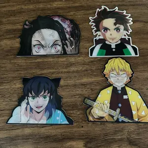 DS 3D Stickers - Collection Featuring Anime Characters with Unique Designs and Expressions