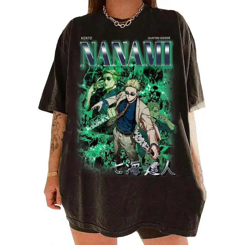 Vintage Kento Nanami Shirt, tee, Anime Shirt, Manga Shirt, Anime Fan Gifts Shirt Top Womenswear Underwear Comfort