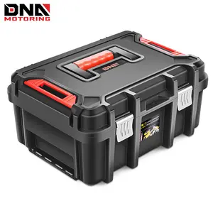 ‎Tool Box Lockable Organizer Storage Toolbox with Removable Tray for Workshop Garage & Household,Large Capacity