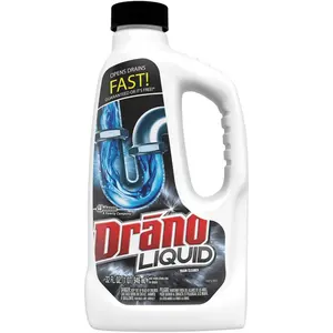 Drano SJN318593CT 32 oz 0.25 gal Liquid Drain Cleaner, White - Case of 12