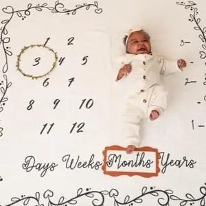 Monthly Blanket | with name  (47 x 47 Inch)