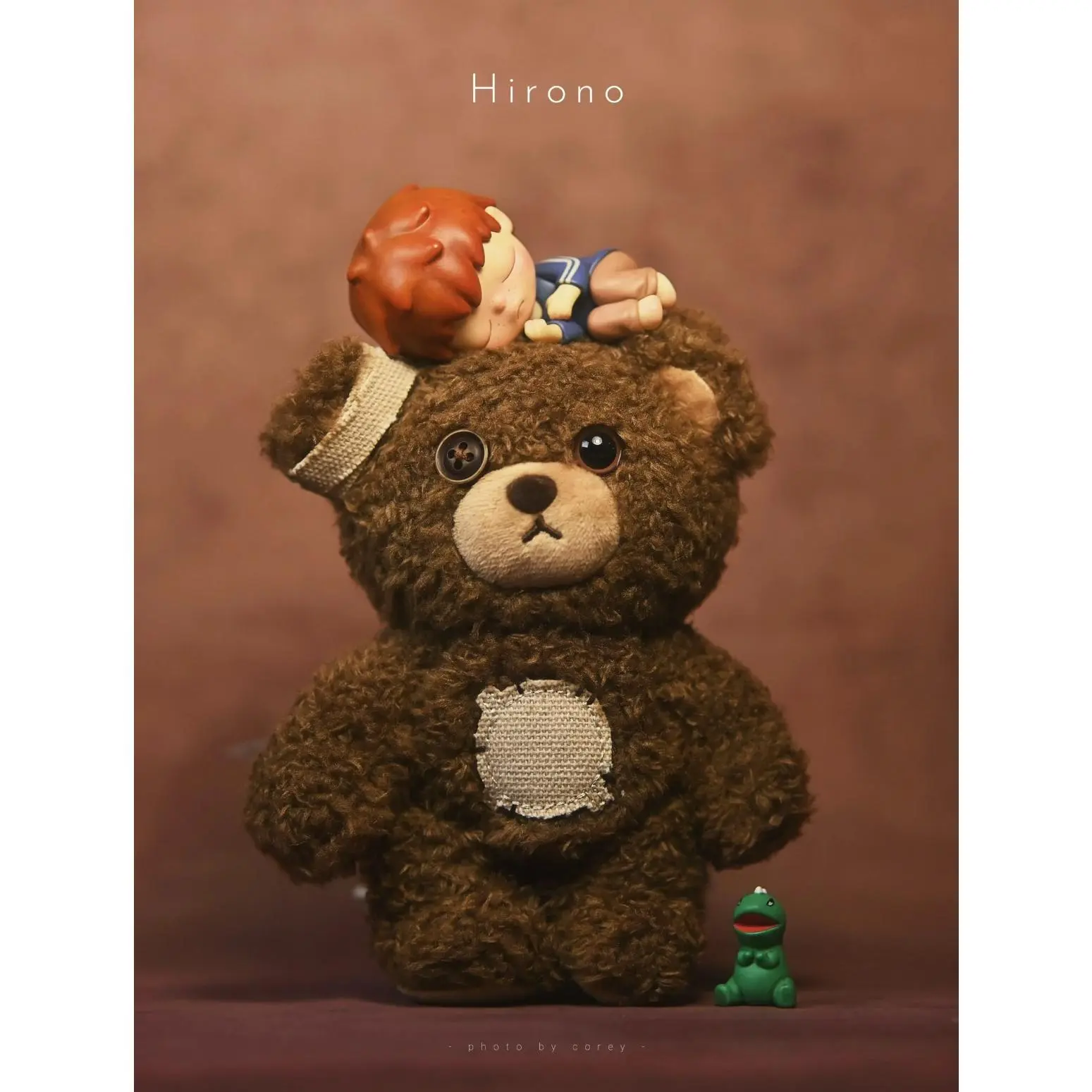 POP MART Hirono Bear v1- Only the Bear Collectible Toy Figure Brown Plush Toy for Kids
