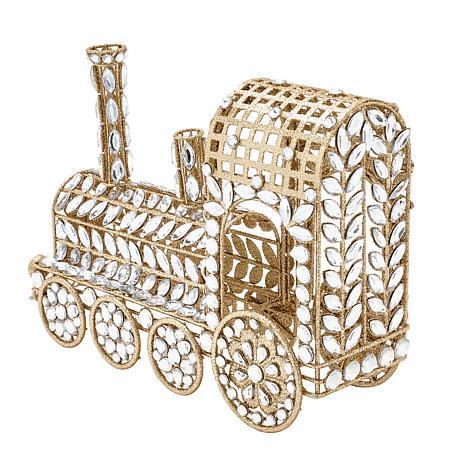 August & Leo 9" Jeweled Locomotive Train