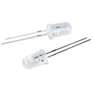 5mm Dia Clear Round Head Blue Light Emitting Diodes LED 50 Pcs US