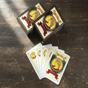 40 Sheets Spanish Playing Cards Plastic Baraja Española with Half Decks and Boxes for Puerto Rico and Mexican Games waterproof