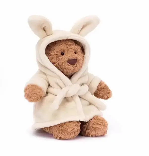 jellycat New Bartholomew Bear Series Plush Toys Eggplant Bear Love Bear Cute Plush Toy Baby Comfort Doll Child Birthday Gift