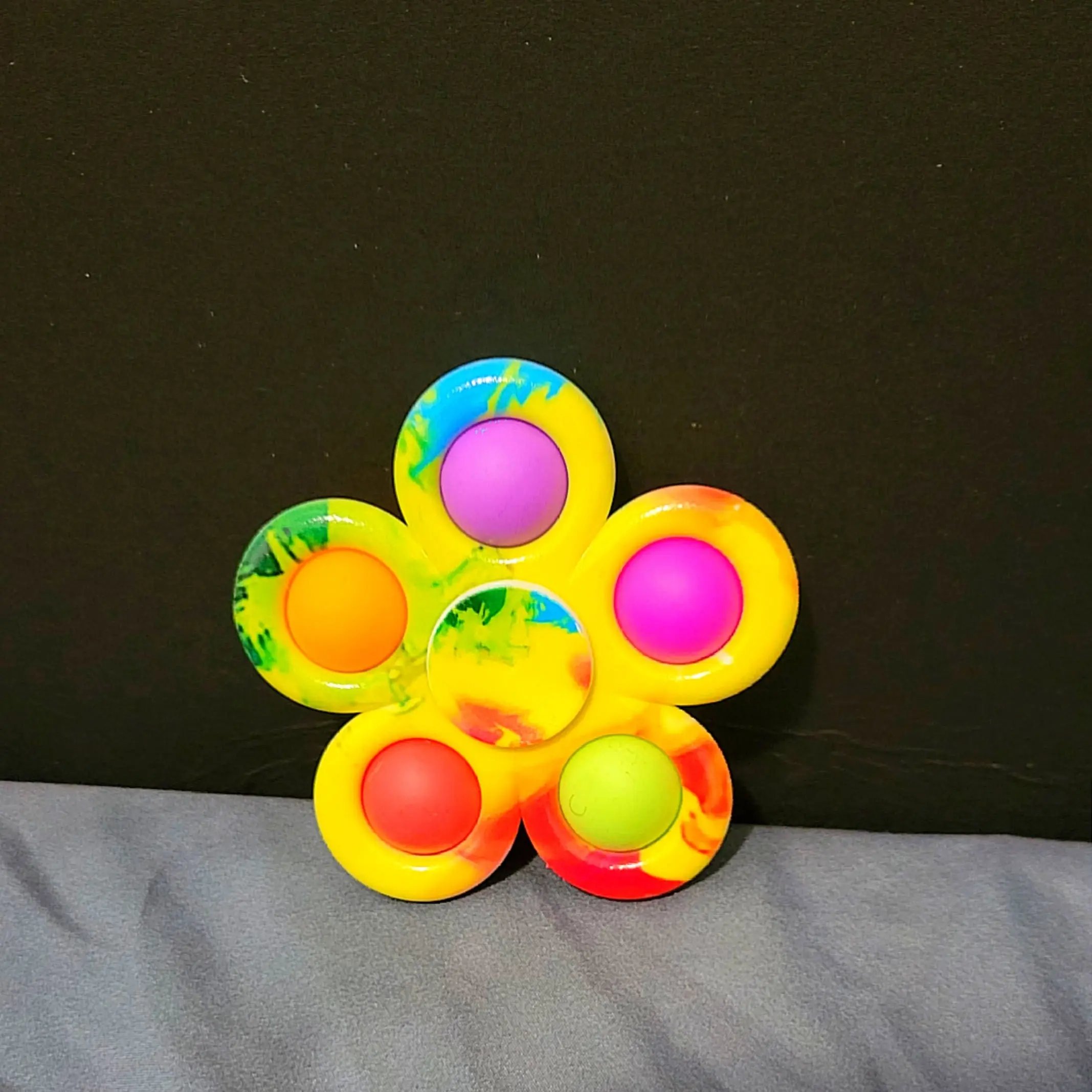 #9 Colorful Bubble Fidget Spinner ADHD Stress Anxiety Children's ADHD