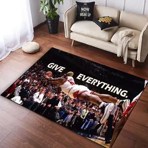 Dennis Basketball Themed Doormat ,  Eye -Catching Design and Quality Print, Washable Basketball Area Doormat