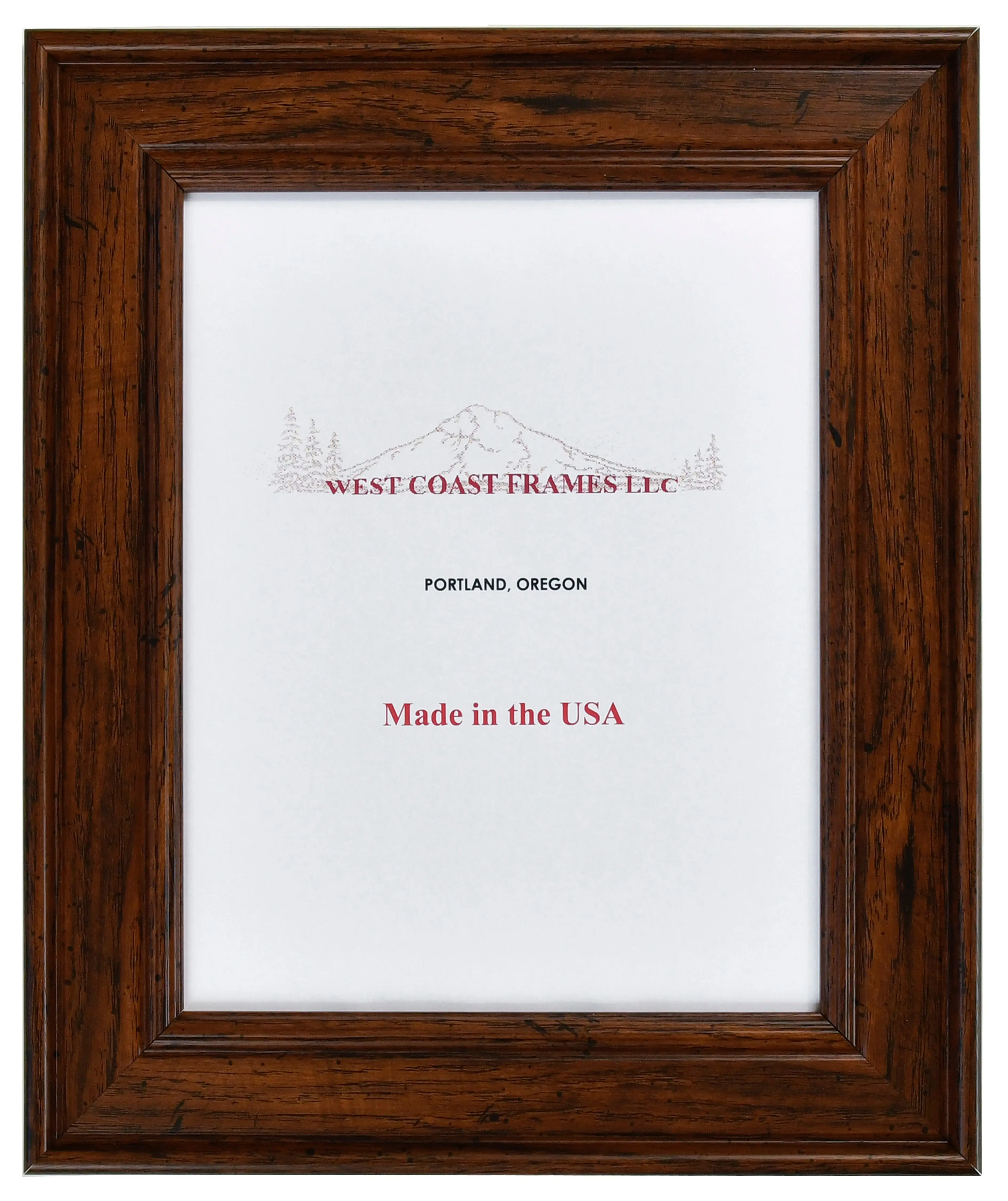 14041 - 2" Rustic Walnut Poly Picture Frame