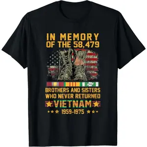 In Memory of The 58,479 Brothers and Sisters Vietnam Veteran T-Shirt