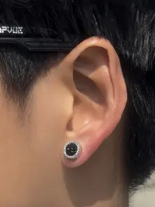 3 Pairs Stainless Steel Magnetic Stud Earrings for Men Clip on Earring Magnetic Earring Unisex Non Piercing CZ Magnet Studs Diamond Earrings for Women Men