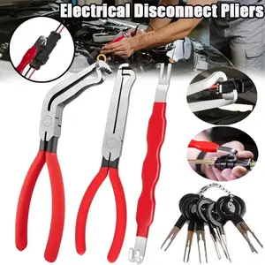 4-Piece Multi-Functional Electrical Disconnect Pliers, Car Electrical Connector Removal Tool, Vehicle Maintenance & Circuit Repair Kit