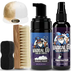 clean and protect kit (medium kit): 1x magic foam , 1x protector spray, 1x brush, 1x sponge