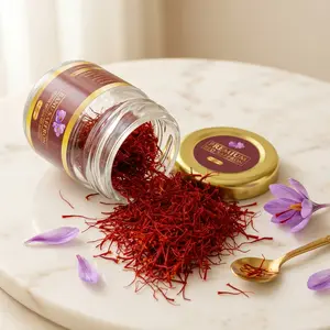 Organic Saffron - Saffron Award Winning all Red - saffron threads , saffron tea,  Certified Organic Saffron Threads - 1 Gram (0.035 Ounce) Flavor