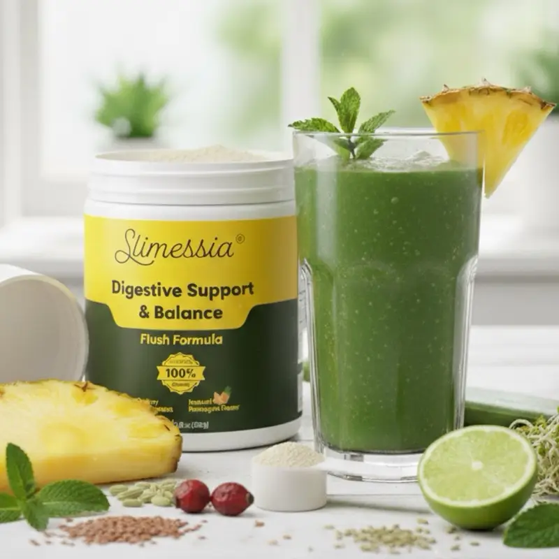 Robutop Slimessia Cleanse with Senna Leaf, Cascara Sagrada, Dandelion Root - Daily Advanced Digestive Support - Non-GMO, Plant Based - Natural Ingred