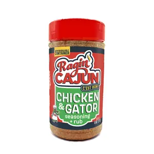 Chicken & Gator Seasoning + Rub - New Resealable Container - 6 oz - Flavorful Spice Blend by Ragin' Cajun