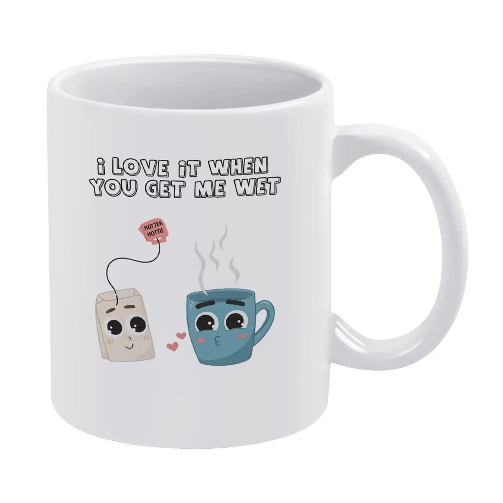 Inappropriate Coffee Mug | Adult Humor Mug | Raunchy Coffee Mug | Get Me Wet Tea Mug.