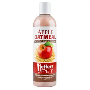 Jeffers Apple-Oatmeal All-Natural Hypoallergenic Shampoo for Dogs and Cats 17 oz