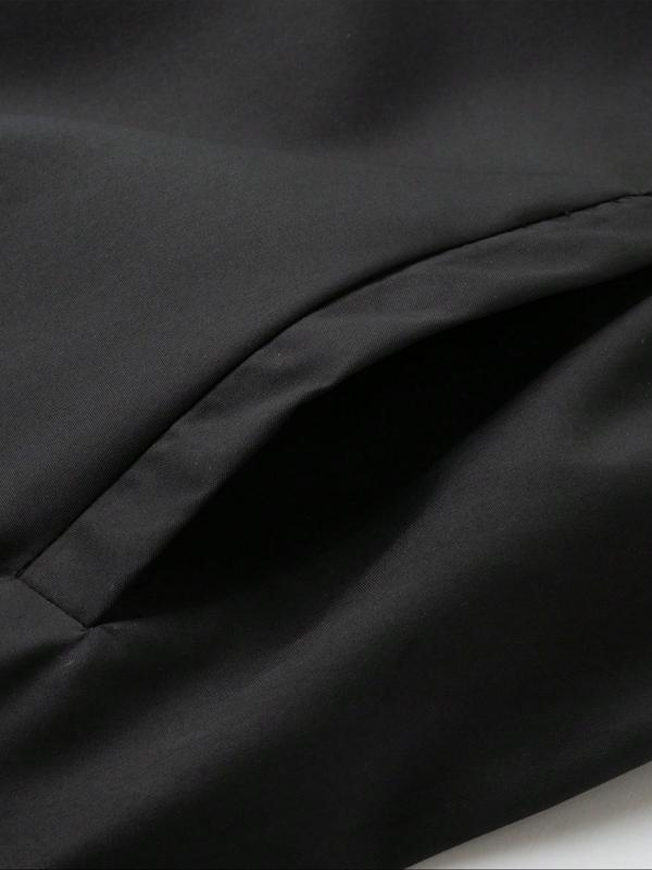 Men's Plus Size Casual Lightweight Bomber Jacket, Windproof Sports Design, Perfect for Outdoor Activities & Leisure Wear