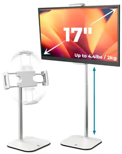 Adjustable height iPad/tablet/portable monitor stand for devices below 17inch inches, 360-degree rotation° Rotating and Tilting, 4.4 lbs Support, Portable Stand Suitable for iPad Pro, Mini, Air