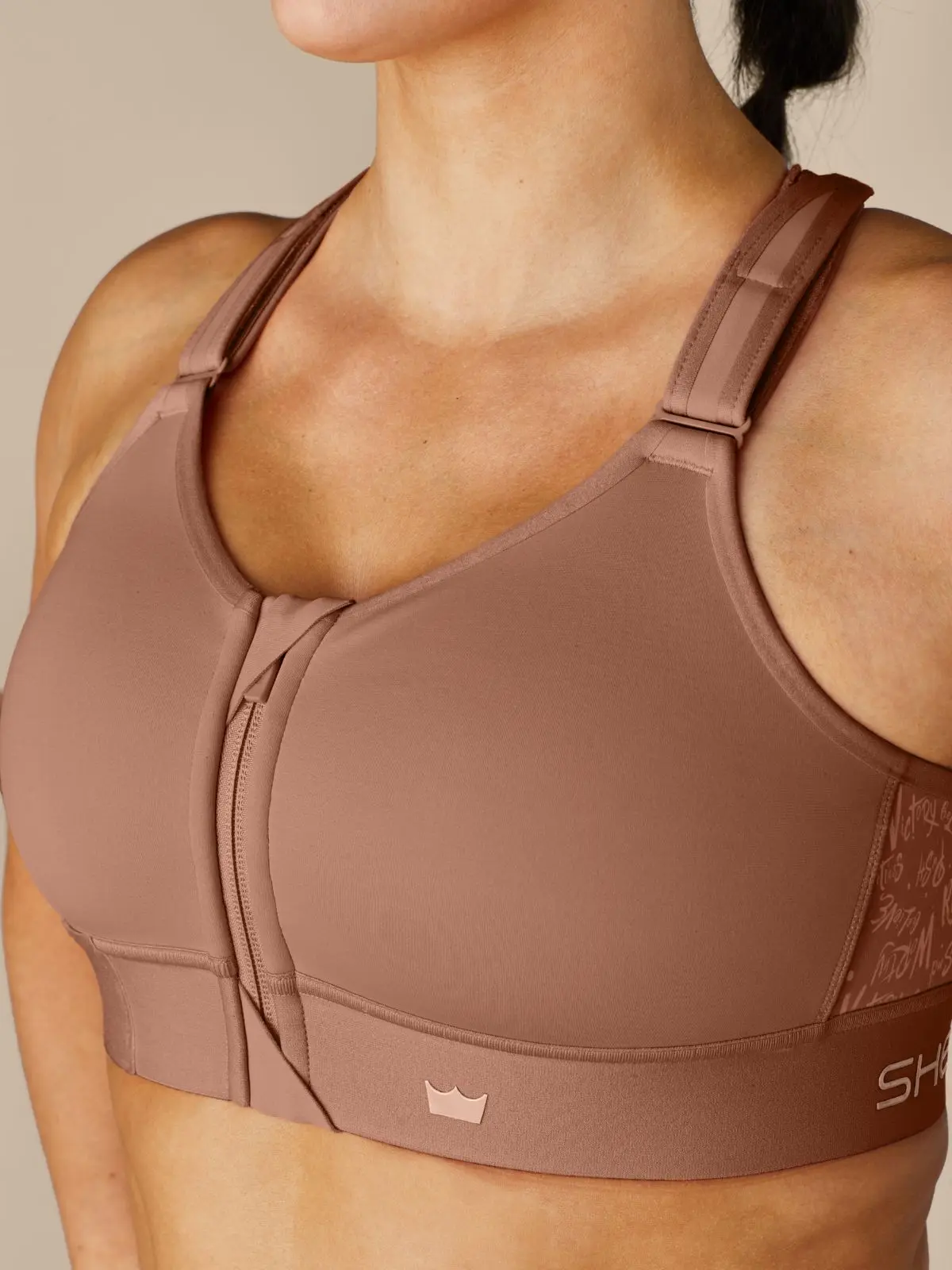 SHEFIT Flex Synthetic Sports Bra - Sienna Glow, Active Workout & Gym Bra, Workout Bras, Gym Sports Bra