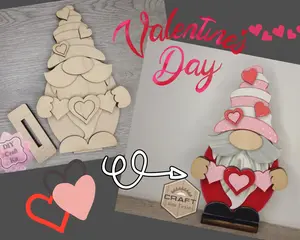 DIY Valentine Gnome Shelf Sitter #30013