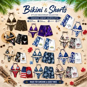 Summer Beachwear Collection – Fashion Bikini Sets and Quick-Dry Swim Shorts for Vacation Ready Style