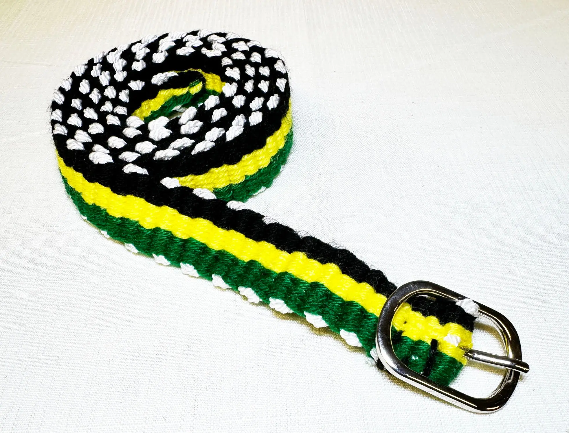 Hand Knitted Rasta Belt for Fashion Accessory