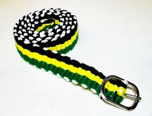 Hand Knitted Rasta Belt for Fashion Accessory