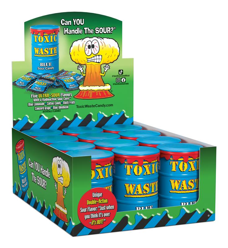 Toxic Waste BLUE Drum - Hazardously Sour Candy