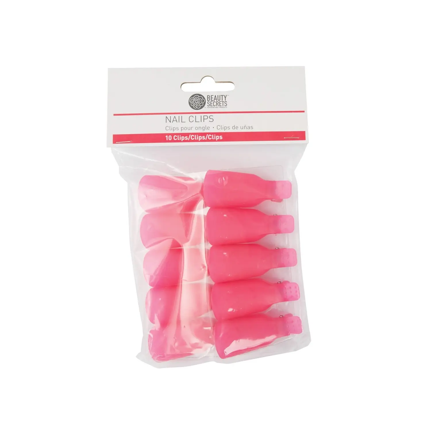 Beauty Secrets Reusable Nail Clips, 10 Count Beauty Secrets Reusable Nail Clips, 10 Count