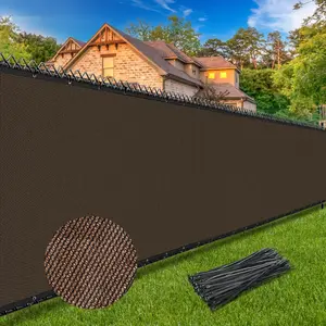 Fence Screen 4' x 50', Heavy Duty 170GSM HDPE Mesh, 95% , Reinforced Edges with Grommets for Chain Link &  Fences, Patio, Balcony & Yard