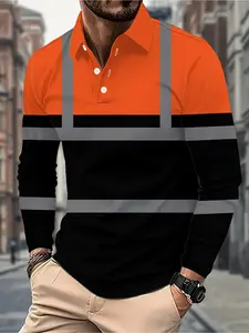 Men'S Long-Sleeve Polo Shirt