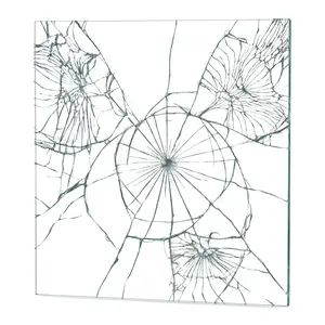 Transparent HD Security Window Film, Bathroom Door Explosion Protection Tempered Glass Film, Home Office Anti-Seismic Safety Glass Sticker