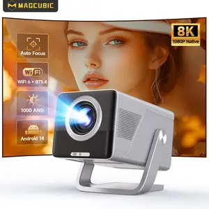 X7 1000ANSI Projector Auto Focus 8K Decode Android 14.0 Built-In HiFi Speaker Auto Obstacle Avoidance & Fully Keystone Correction Dual WiFi6 BT5.4 Native 1080P 180° Rotatable Allwinner H726 High-End Home Cinema Audio Movie Night