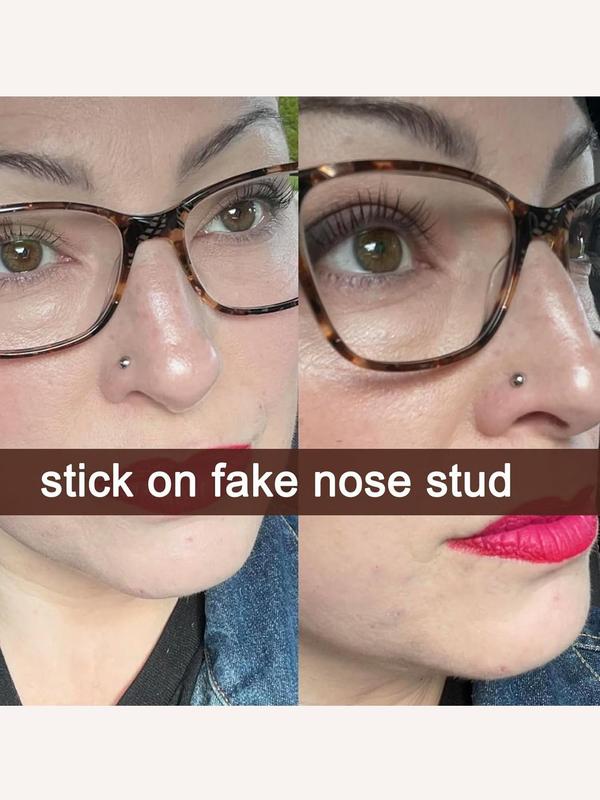 Fake Piercing Jewelry, 664pcs Fake Lip Ring Nose Stud Set, Body Piercing Kit, Eyebrow Piercing Jewelry, Fashionable Body Jewelry for Women & Men, Trendy All-match & Exquisite Jewelry for Birthday Gift