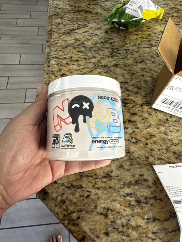 Noob Pro Series | Energy Drink Powder for Gamers – Caffeine + Nootropics – Boost Focus, Mood, Clarity – Sugar Free, Zero Crash, Long Lasting Clean Energy – Gaming Supplement, Study Aid, Pre-Workout Beverage